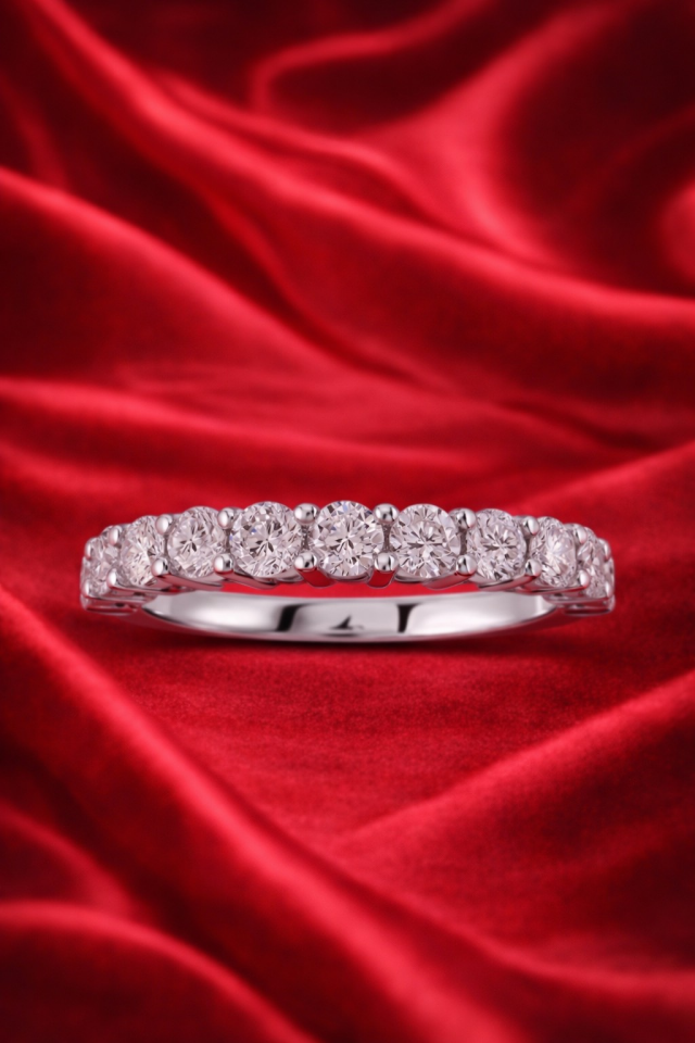 0.60 ct Yarımtur Pırlanta Yüzük