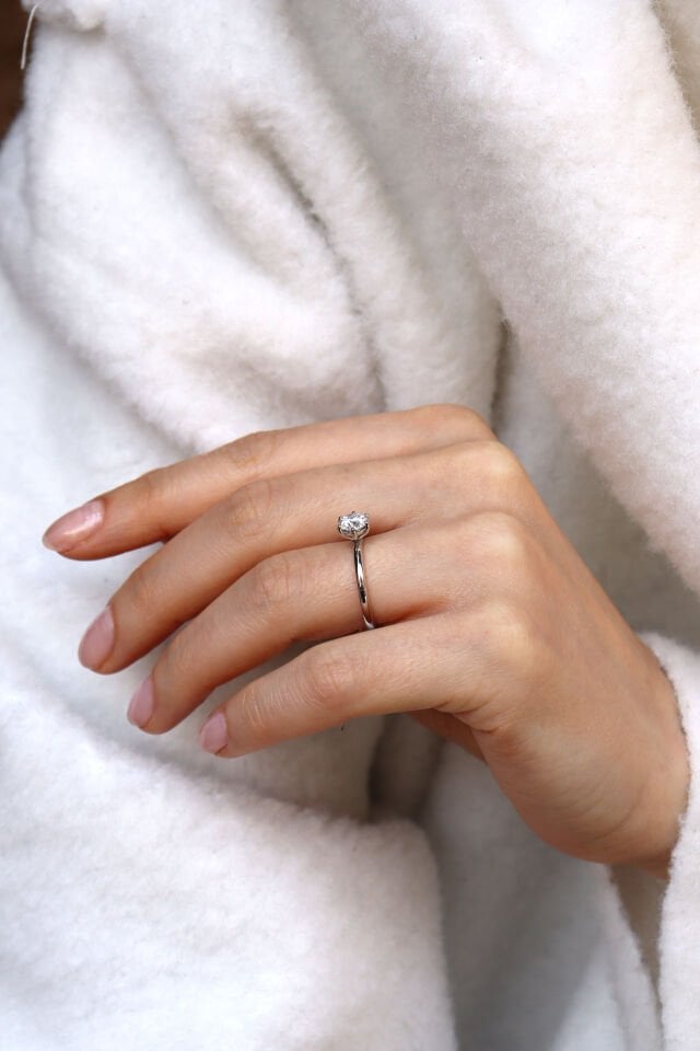 0.41 Ct Baget Pırlanta Yüzük