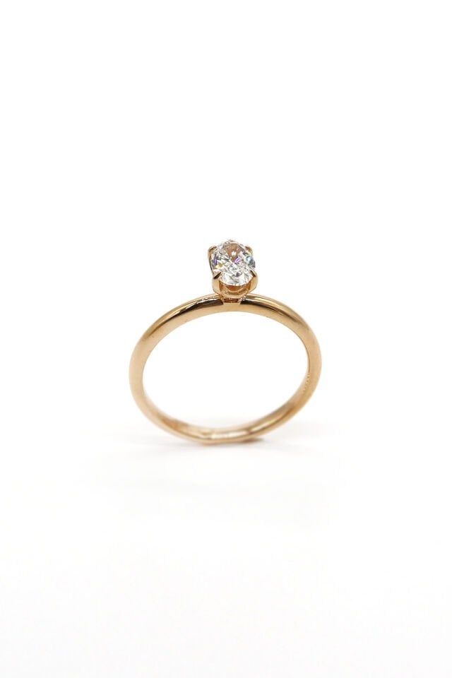 0.50 ct Oval Pırlanta Tektaş Yüzük