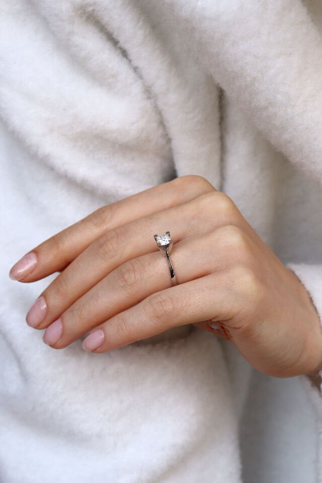 0.54 Ct Baget Pırlanta Yüzük