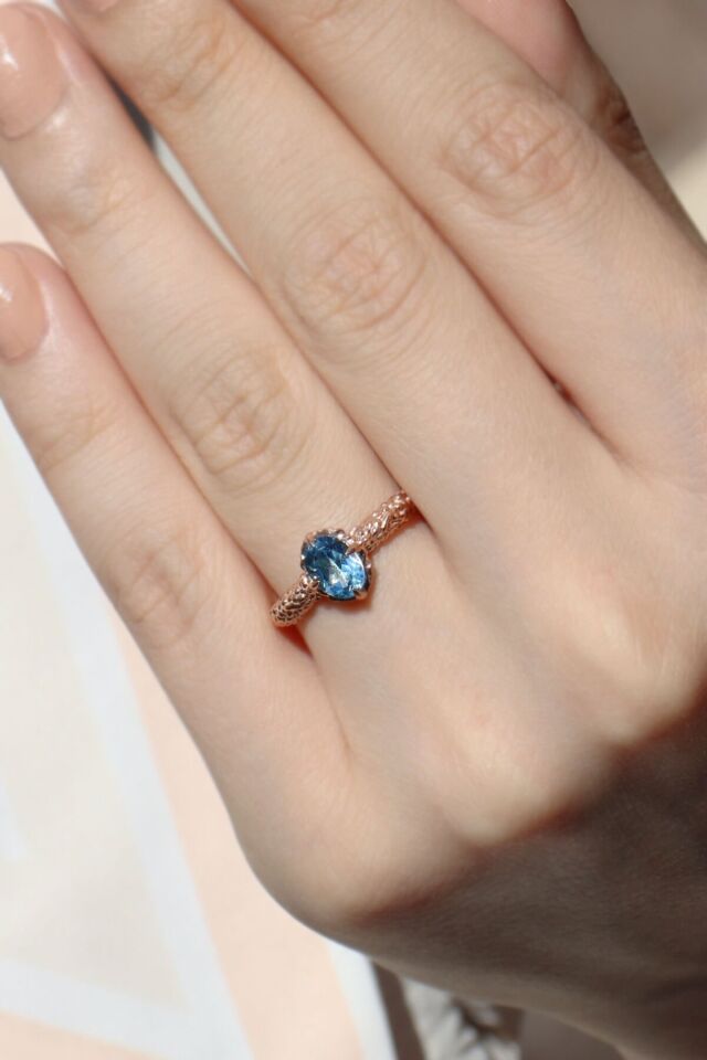 Vintage Aquamarine Yüzük