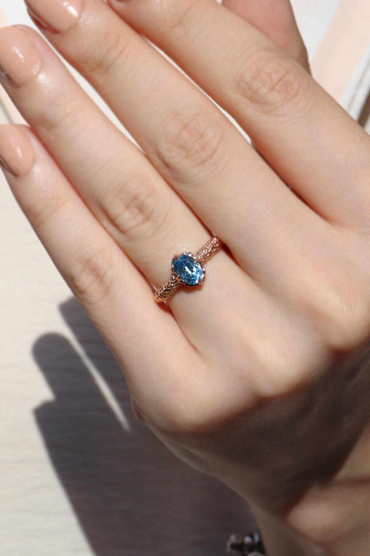 Vintage Aquamarine Yüzük