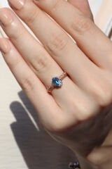 Vintage Aquamarine Yüzük