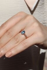 Vintage Aquamarine Yüzük