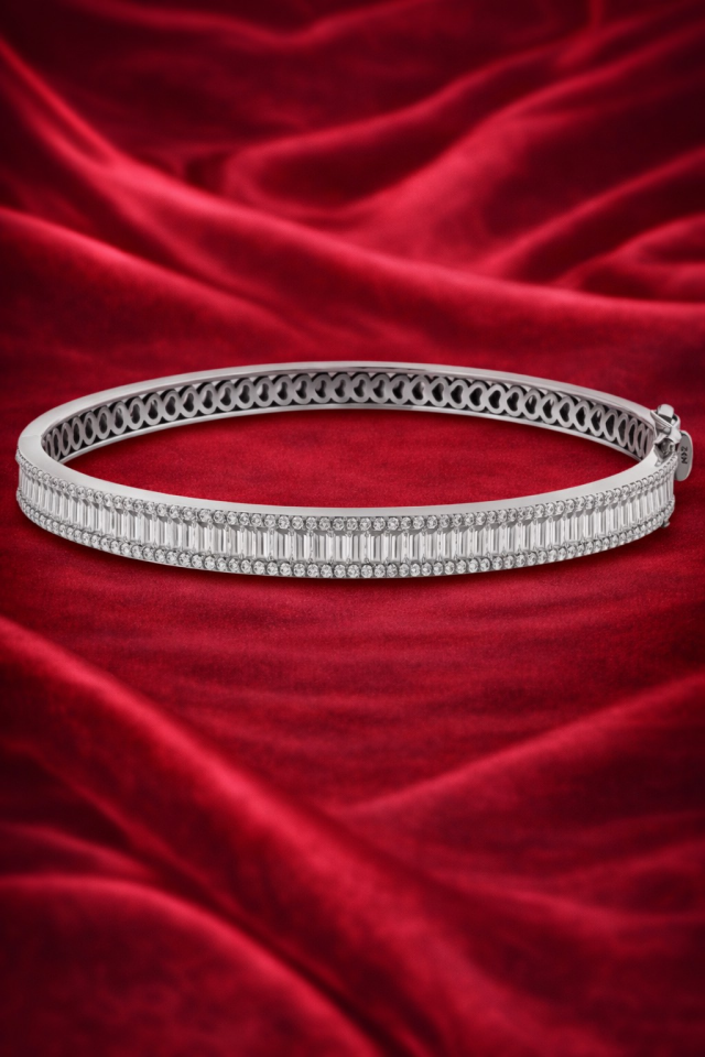 2.60 ct Pırlanta Baget Bileklik