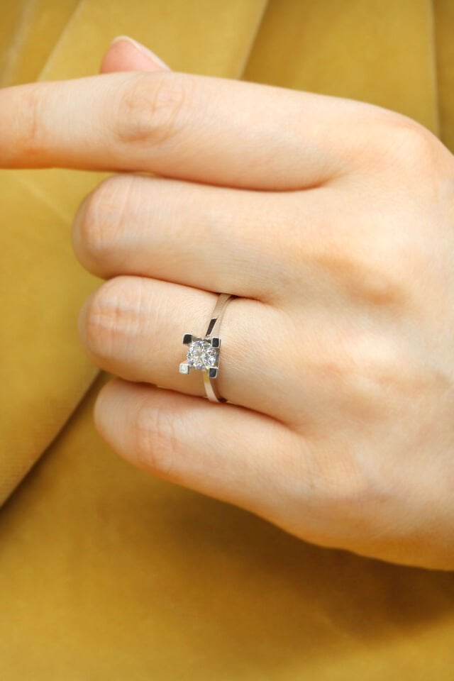 0.50 ct Pırlanta Tektaş Yüzük