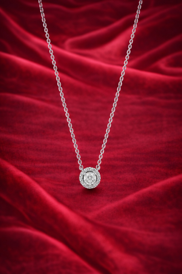 0.55 ct Pırlanta Kolye