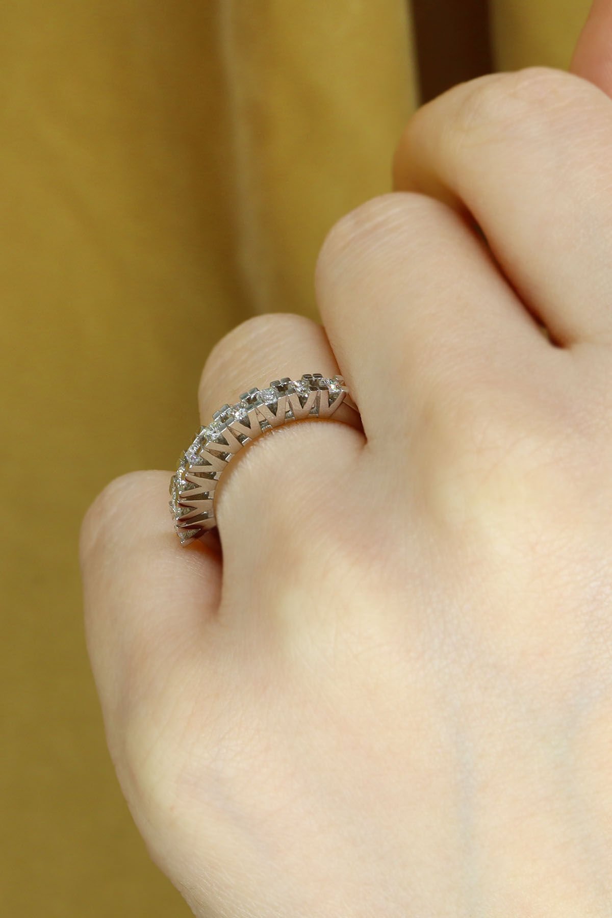 0.50 ct Yarımtur Pırlanta Yüzük