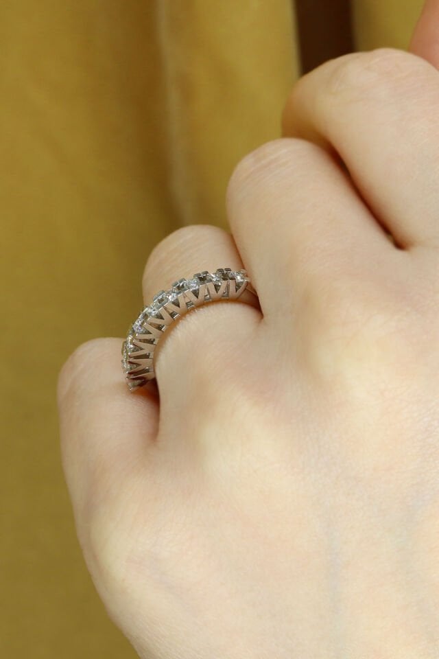 0.50 ct Yarımtur Pırlanta Yüzük