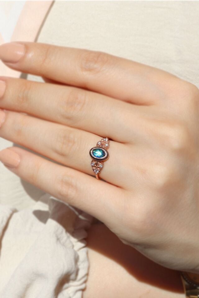 Vintage Opal & Pırlanta Yüzük