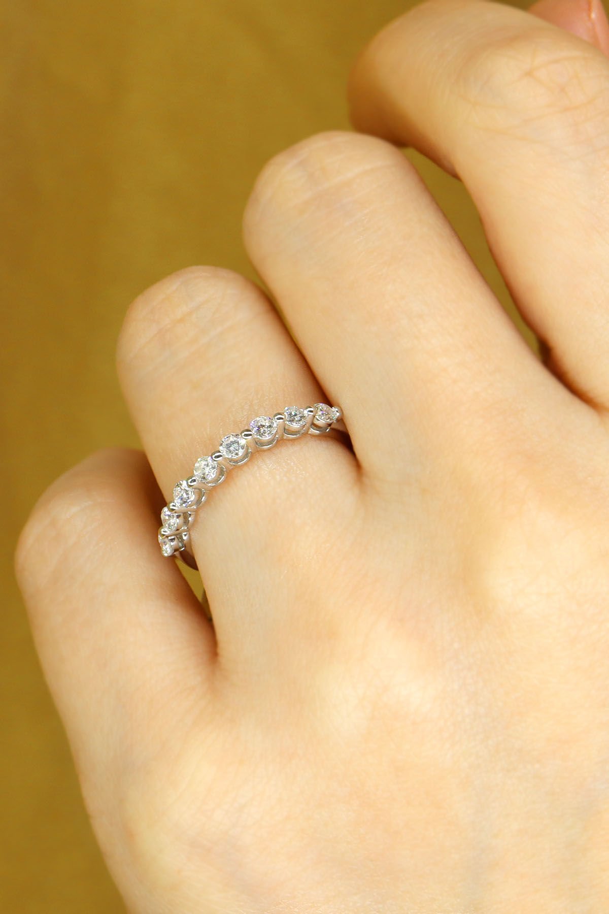 0.50 ct Yarımtur Pırlanta Yüzük