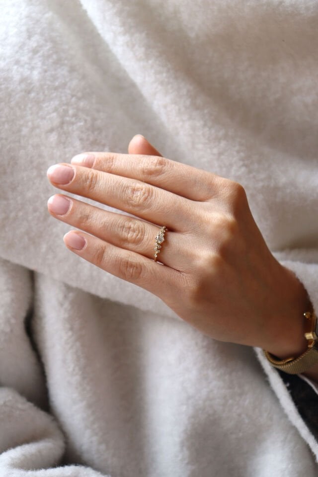 0.40 Ct Asimetri Pırlanta Yüzük