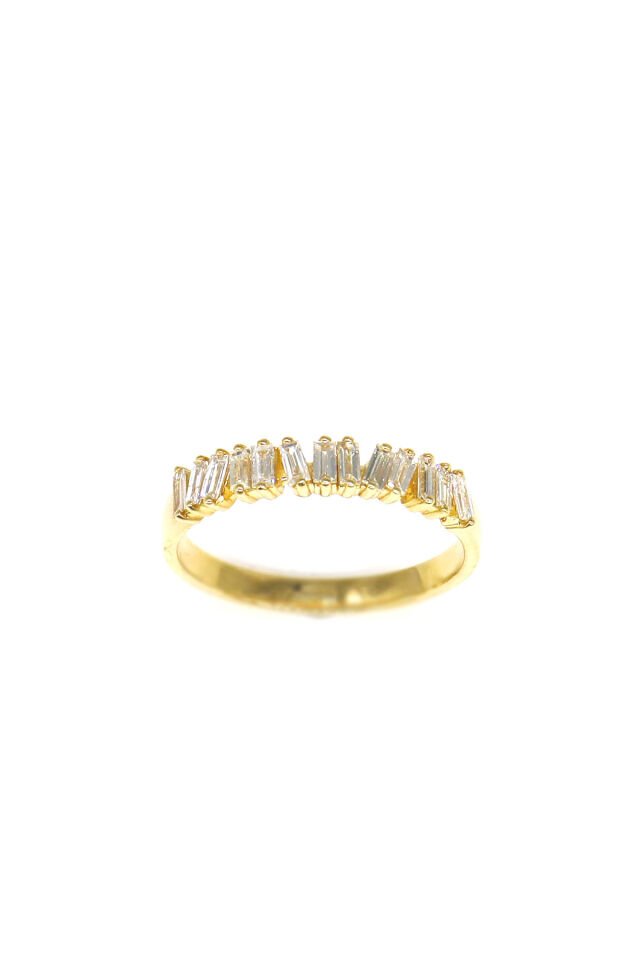 0.35 ct Baget Yarımtur Pırlanta Yüzük