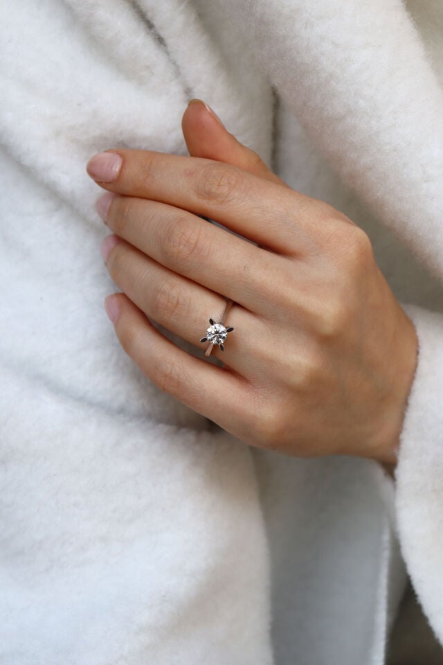 0.86 Ct Tektaş Pırlanta Yüzük