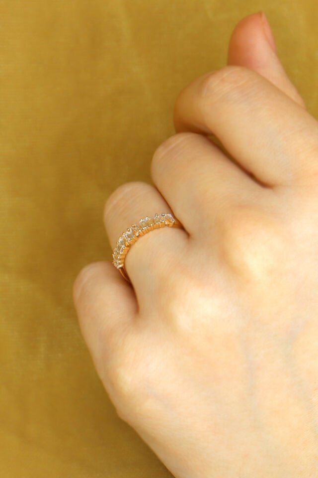 0.40 ct Baget Yarımtur Pırlanta Yüzük