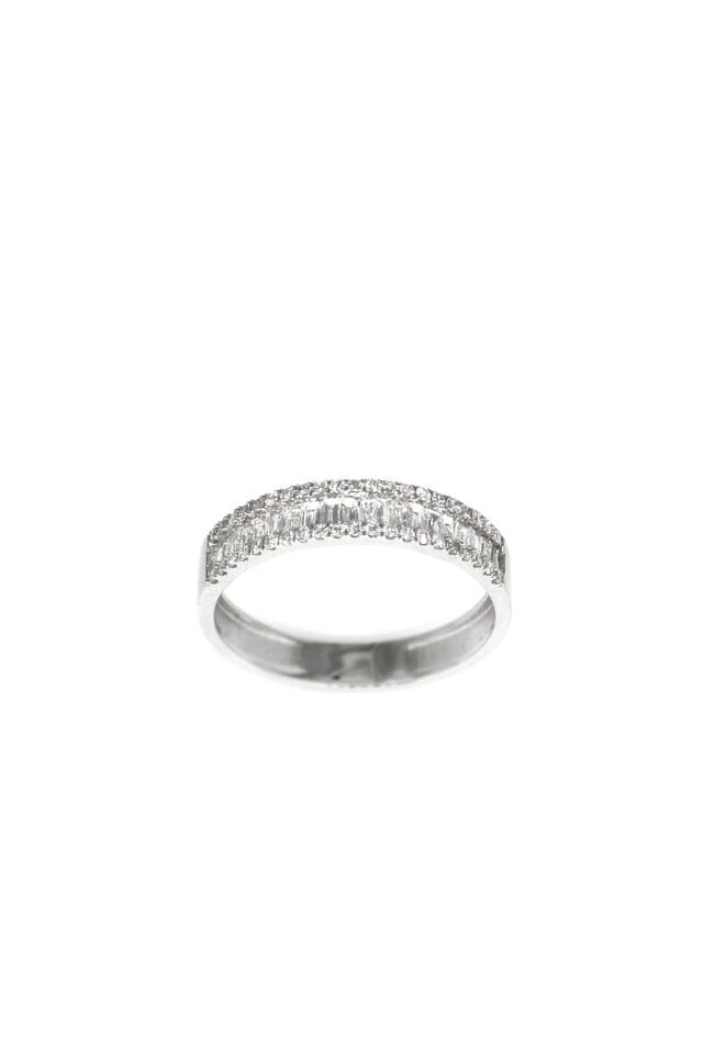 0.45 ct Baget Yarımtur Pırlanta Yüzük
